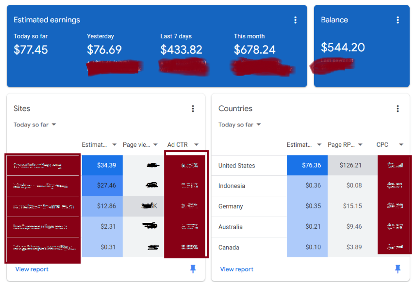 Proof of earning screenshot